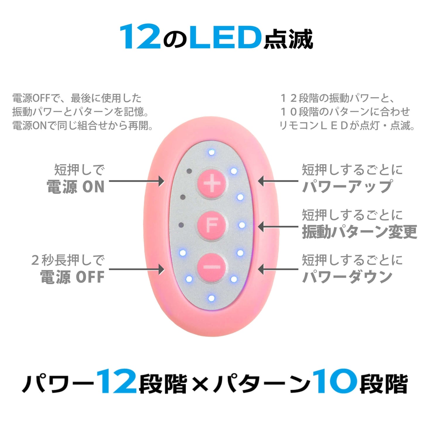 日本SSI DOCODEMO 20頻搖控子彈頭-粉色