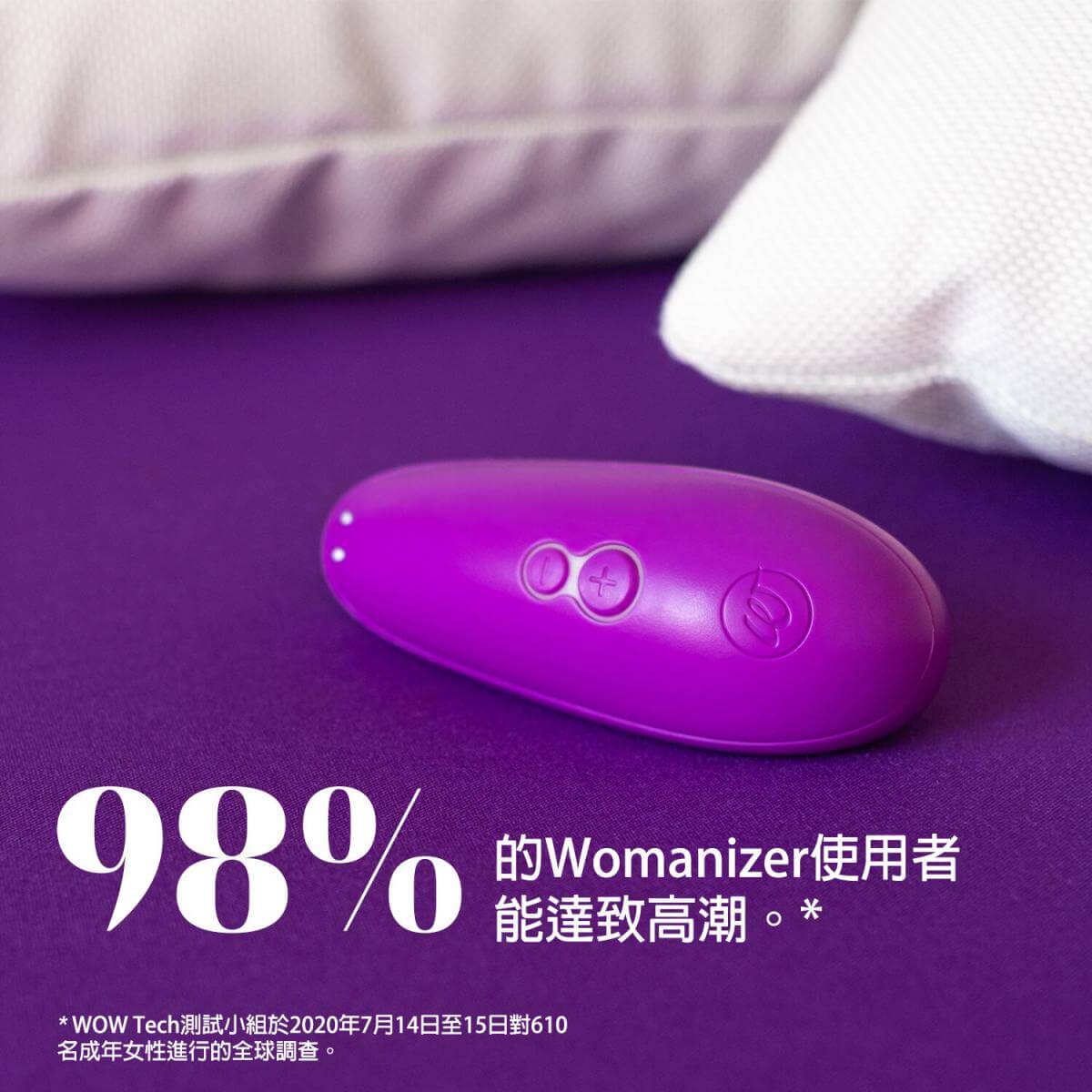 WOMANIZER-Starlet 3 陰蒂吸啜器連夜燈功能-粉紫