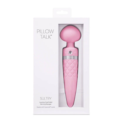 Pillow Talk Sultry 旋轉温感按摩棒-粉紅