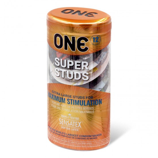 ONE Super Studs 12's Latex Condom