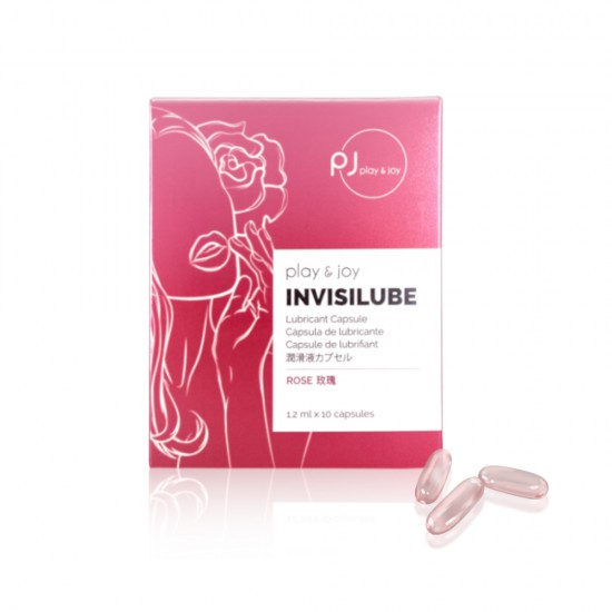 InvisiLub capsule , silicone based lube, ROSE 10 pcs/ box