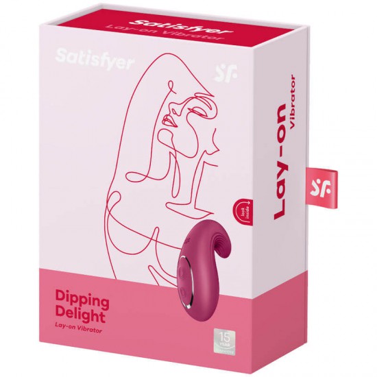 Satisfyer Dipping Delight on vibrator-Red