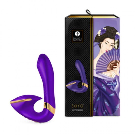 Shunga Soyo Double Pleasure Massager-Purple