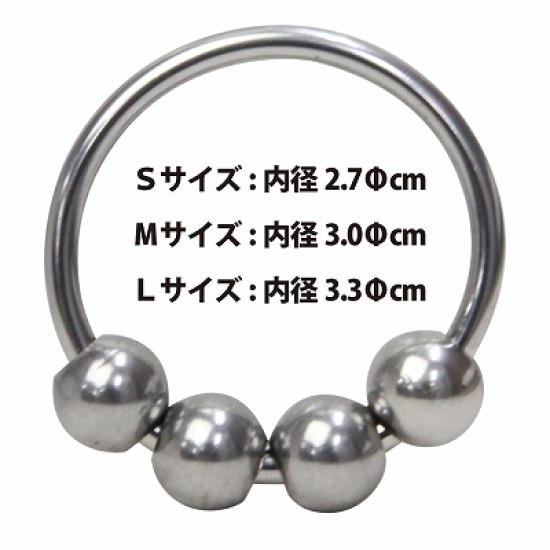 TOAMI 戀物癖4球超金屬環-L碼